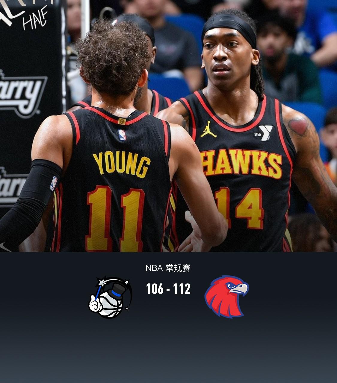 包含老鹰险胜热火，特雷杨砍下30+10的词条